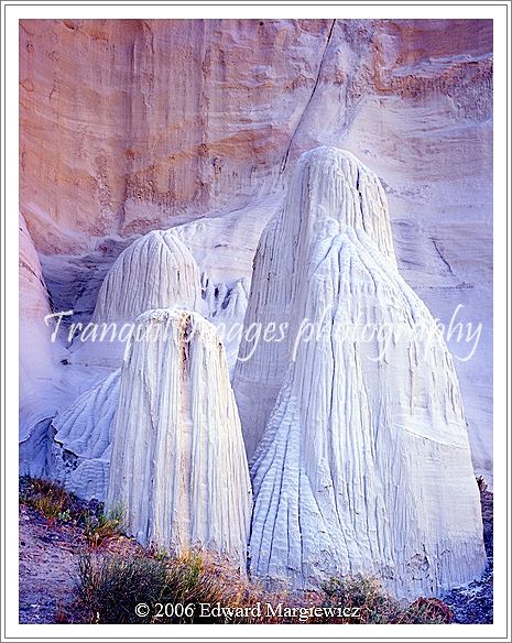 450182   White hoodoos at the Wahweap wash, Utah 